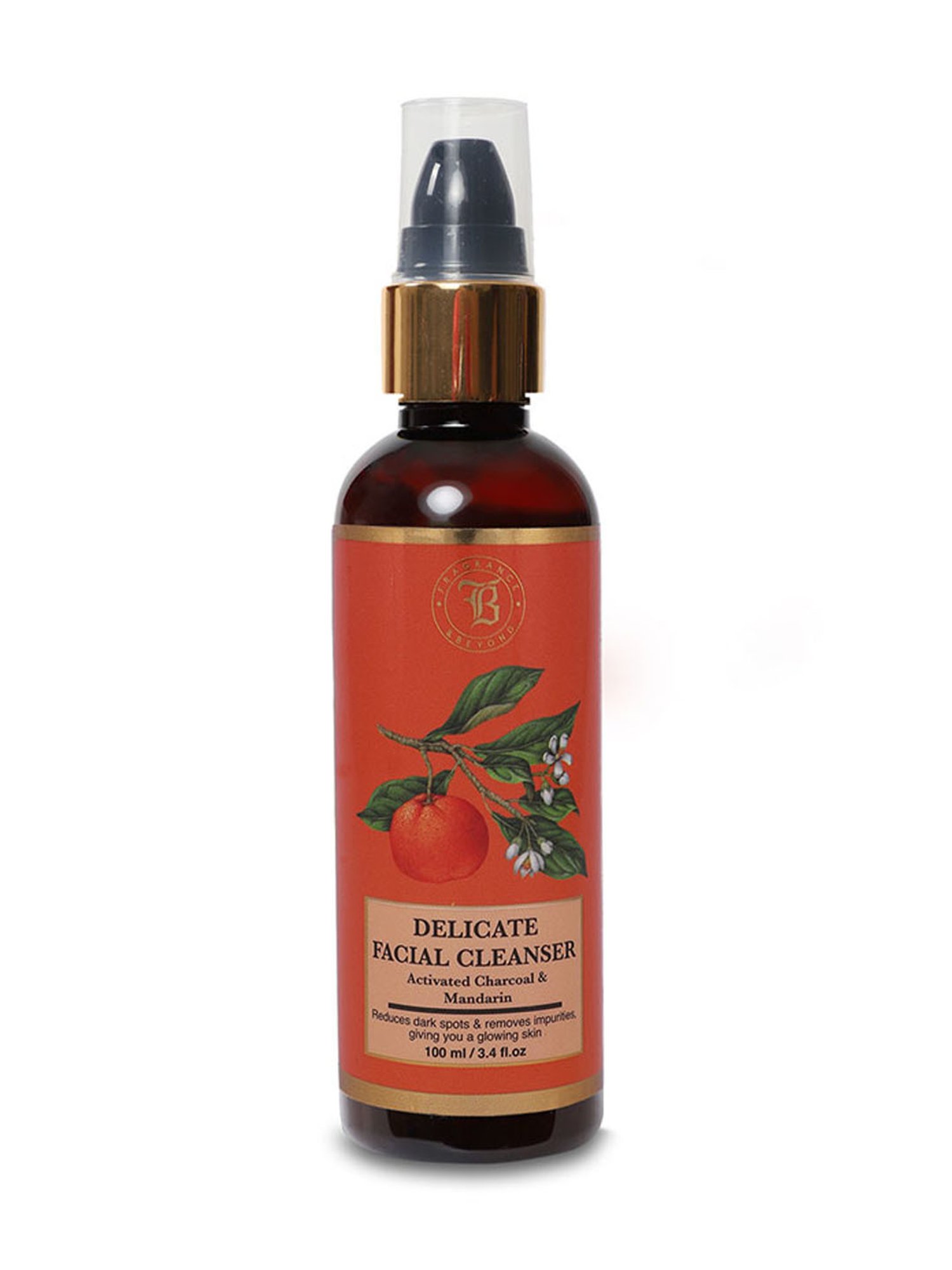 Fragrance & Beyond Aromatherapy Activated Charcoal & Mandarin Facial Cleanser - 100 ml