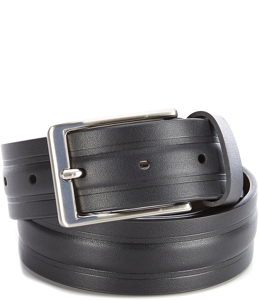 Cremieux Center Track Leather Belt