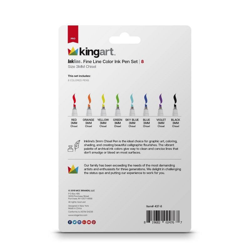Kingart 125ct Pencils Pens With Paper Pad Bundle