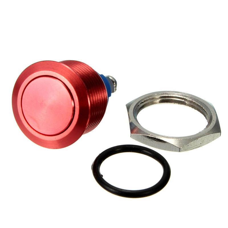 16mm Start Horn Button Momentary Stainless Steel Metal Push Button Switch Red Best Price