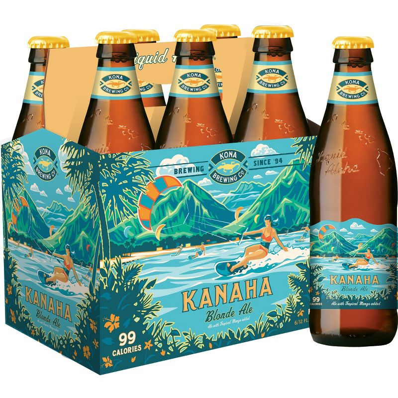 Kona Light Blonde Ale Beer - 6pk/12 fl oz Bottles