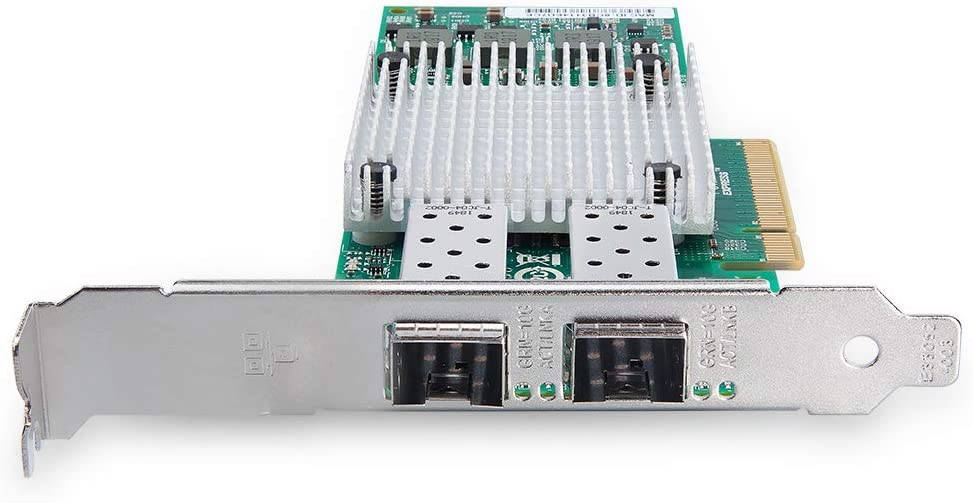10Gb PCI-E NIC Network Card, with Broadcom BCM57810S Chipset, Dual SFP+ Port, PCI Express Ethernet LAN Adapter Support Windows Server/Windows/Linux/VMware