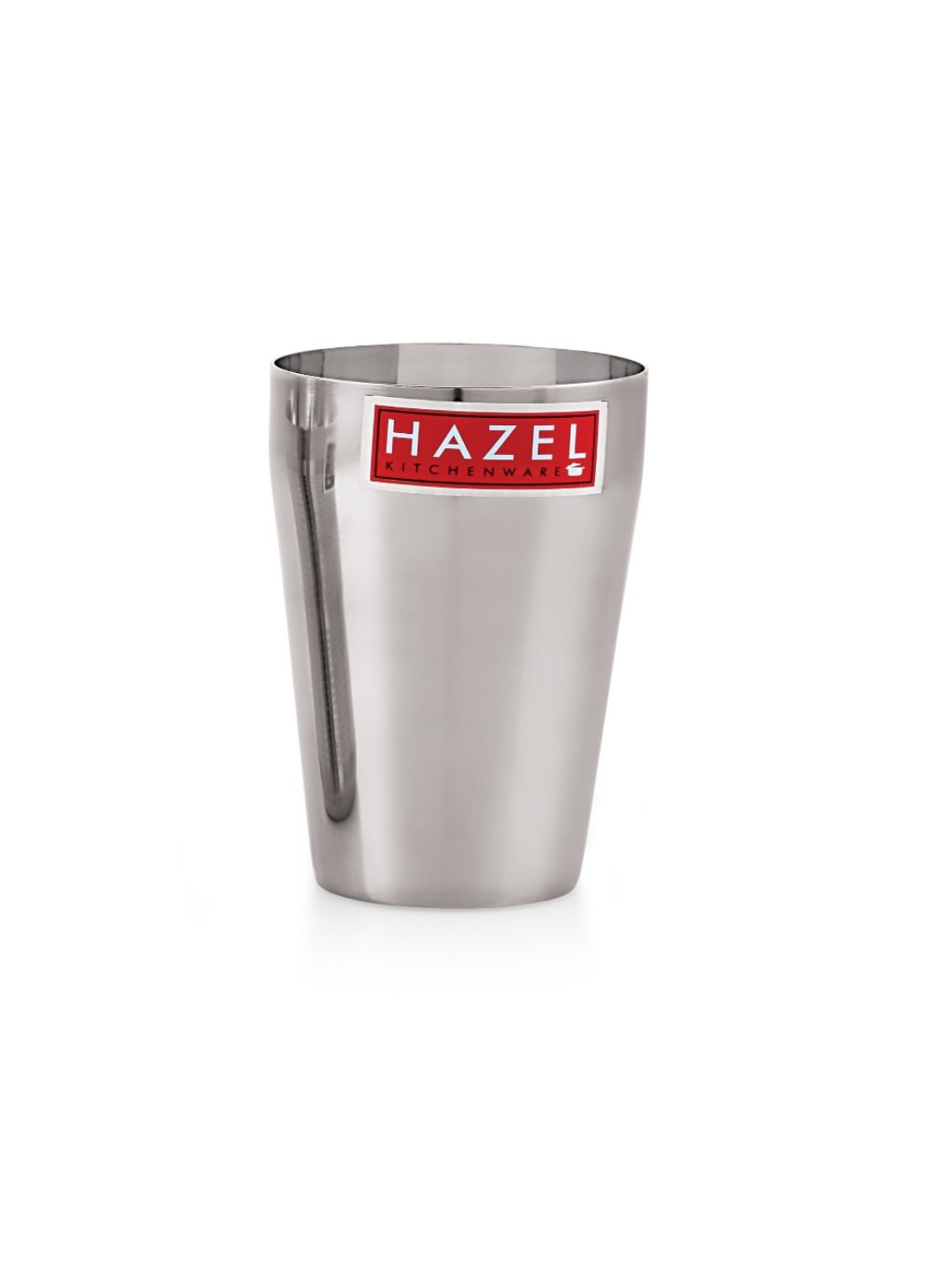 HAZEL Silver Stainless Steel Traditional Jumbo Water Lassi Glass (750 ML)