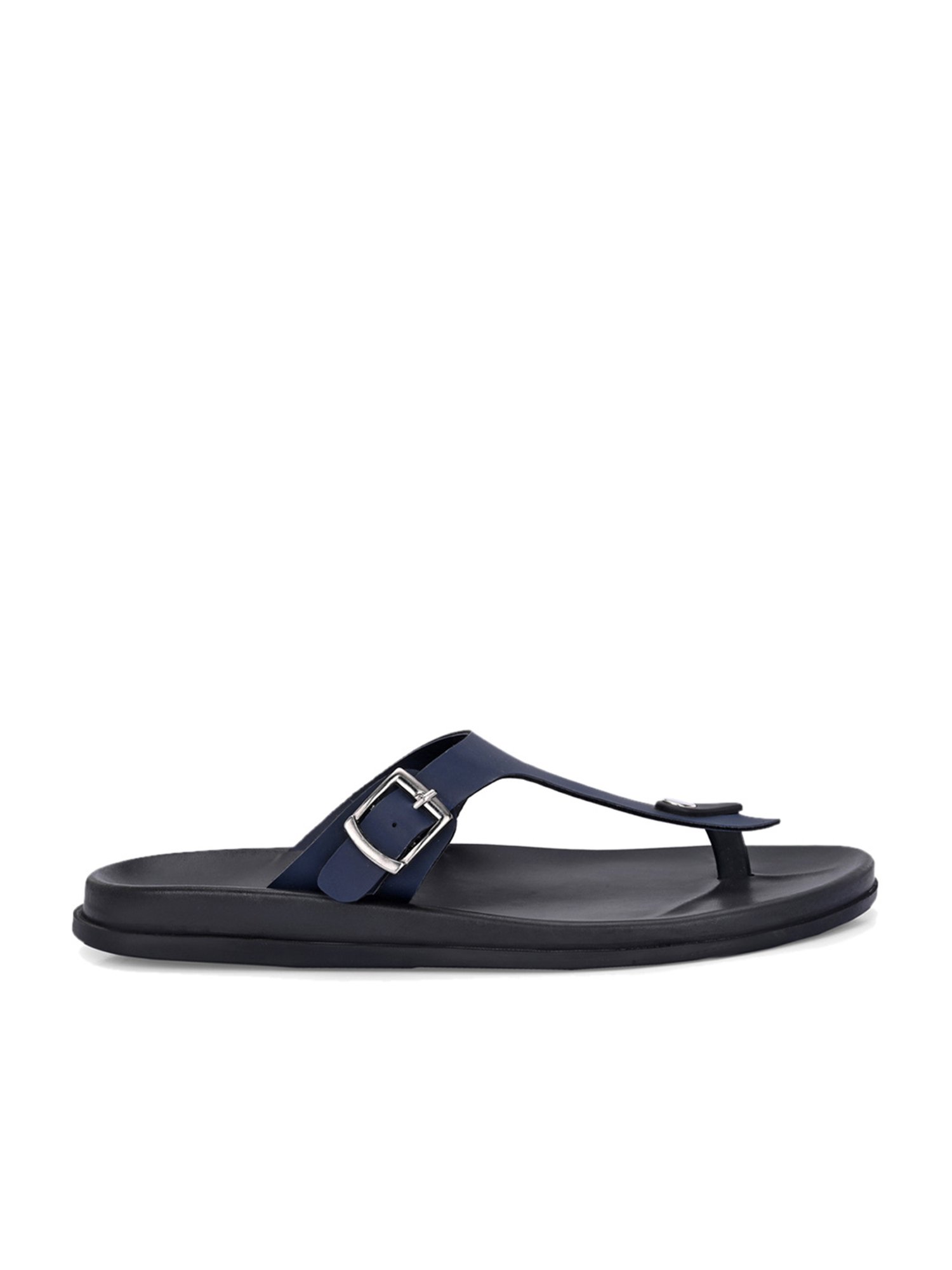 Hoversole Men's Navy T-Strap Sandals