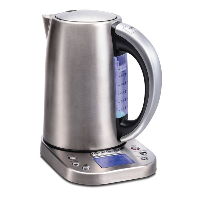 MegaChef 1.7L Electric Tea Kettle - Silver