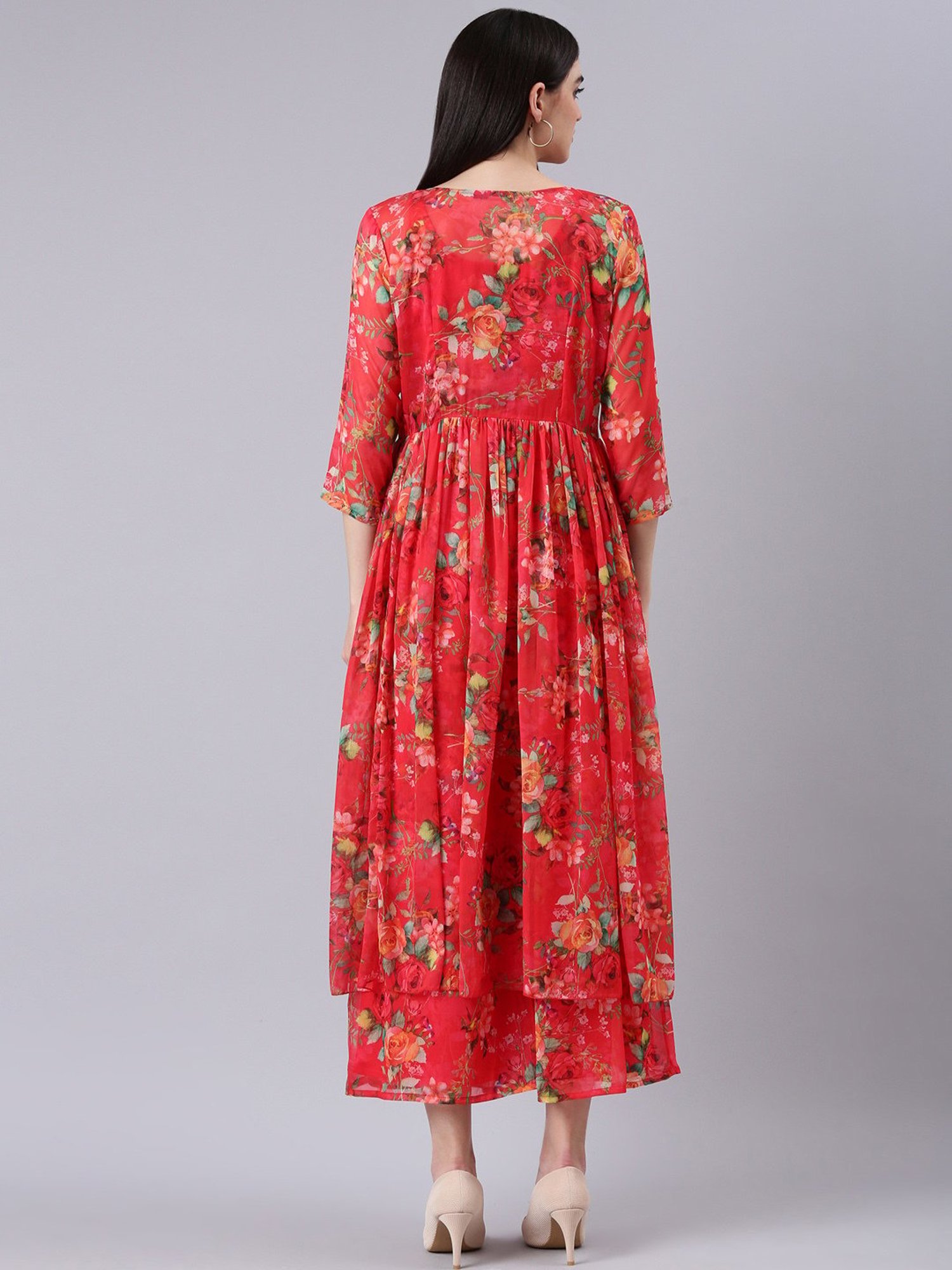 SHOWOFF Red Printed Co-ord Set