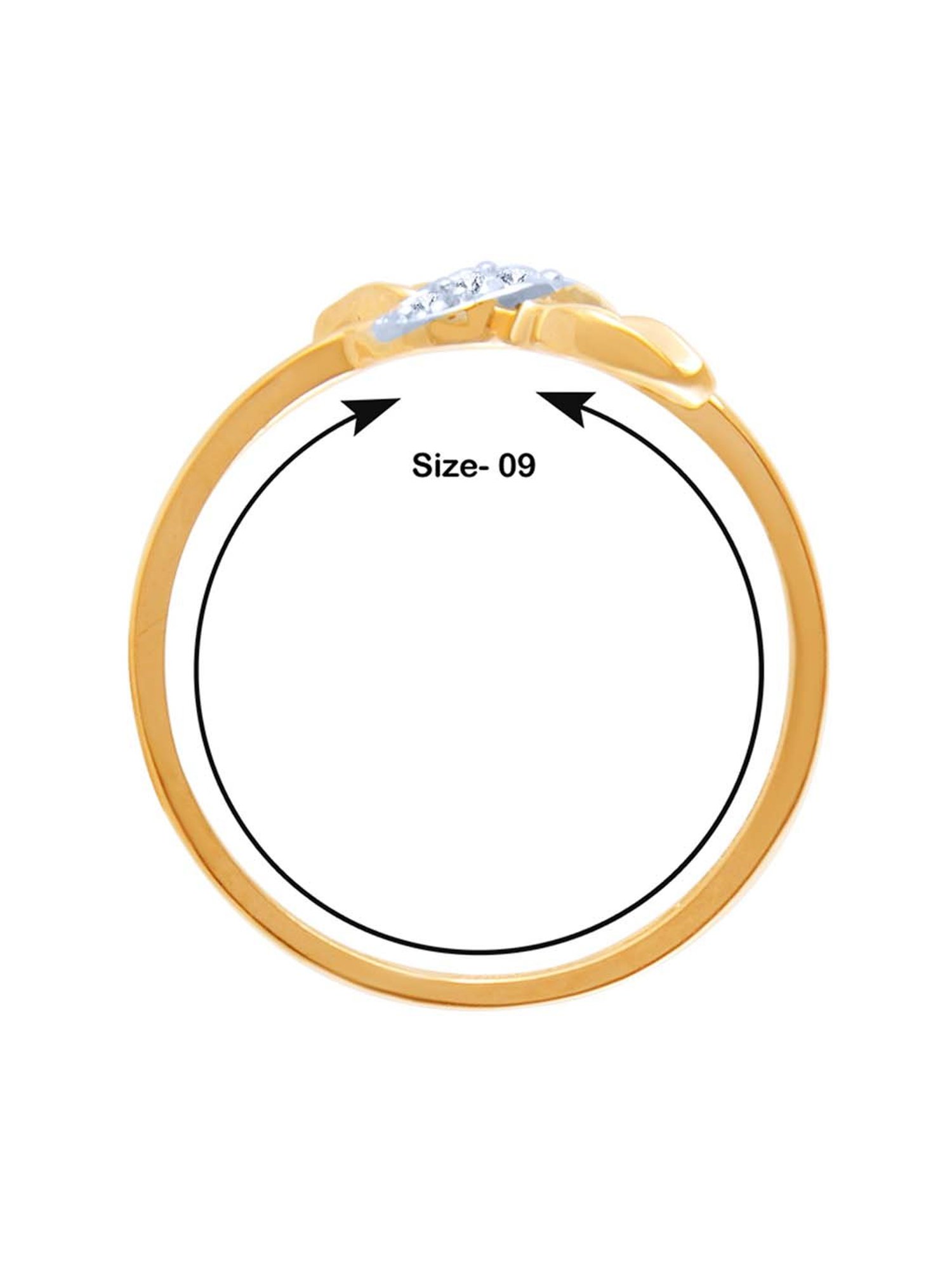 Mia By Tanishq Nature's Finest 14k Yellow Gold Radiant Sp Elegance Diamond Ring