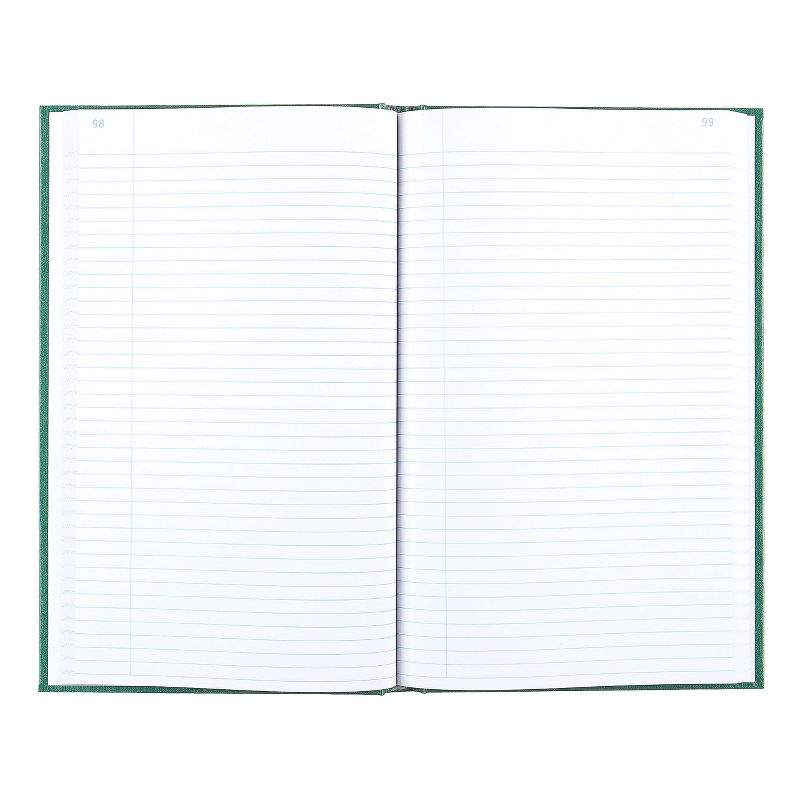National Emerald Series Account Book Green Cover 500 Pages 12 1/4 x 7 1/4 56151