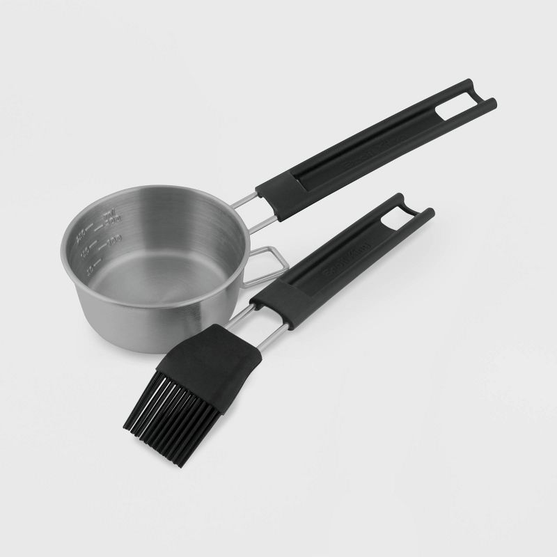 Broil King Silicone Basting Brush & Stainless Steel Basting Bowl