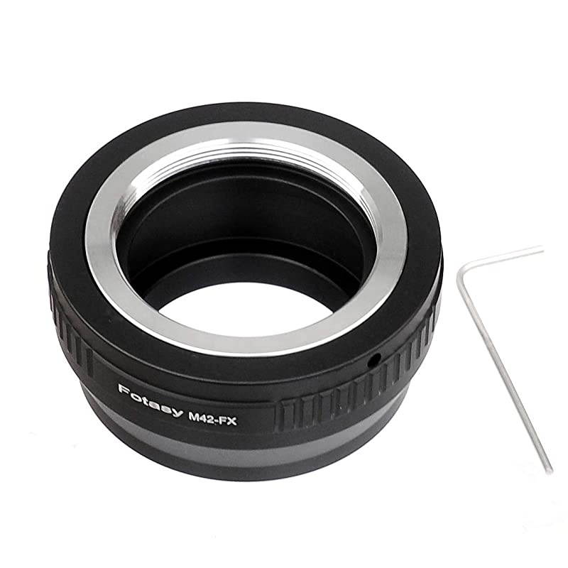 Adjustable M42 Lens to Fuji X Adapter, 42mm Screw Mount Lens to X Mount Adapter Compatible with Fujifilm X-Mount X-Pro1 X-Pro2 X-E1 X-E2 X-E3 X-A5 X-M1 X-T1 X-T2 X-T3 X-T10 X-T20 X-T30 X-H1