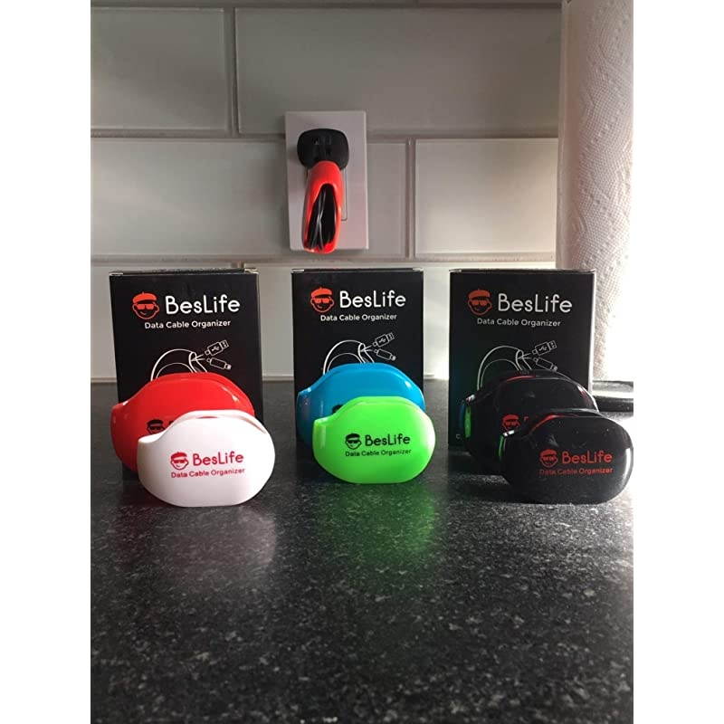 Cable Organizer Retractable Cord Winder Portable Automatic Headphone Holder SmallLarge WhiteRed