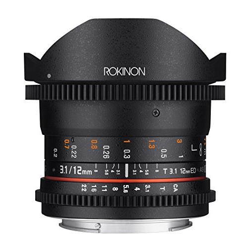 Rokinon 12mm T/3.1 Full Frame Cine DS Fisheye Lens (for Video DSLR Canon EOS Cameras)