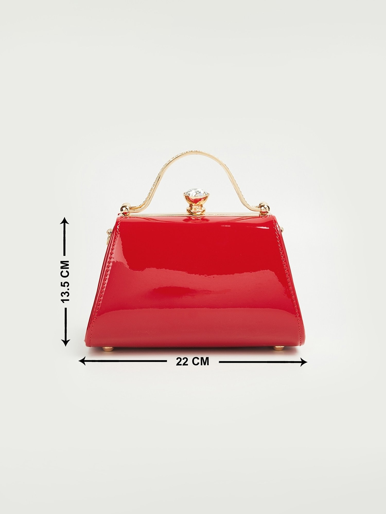 Code by Lifestyle Red Embellished Handbag