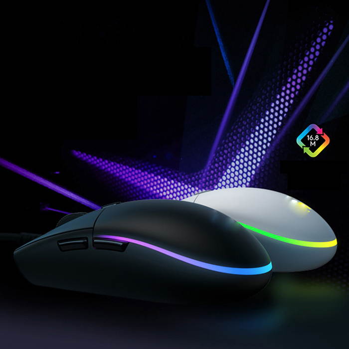 E-sports G102 Gaming Mice 5600dpi Wired Luminous Mouse Black