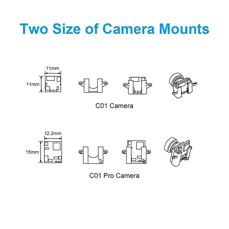 3pcs Micro Canopy 3 Colors PP FPV Canopy for FPV Micro Whoop Drone Like Meteor65 Meteor75 Beta85pro2 Beta65S C01 Pro Camera