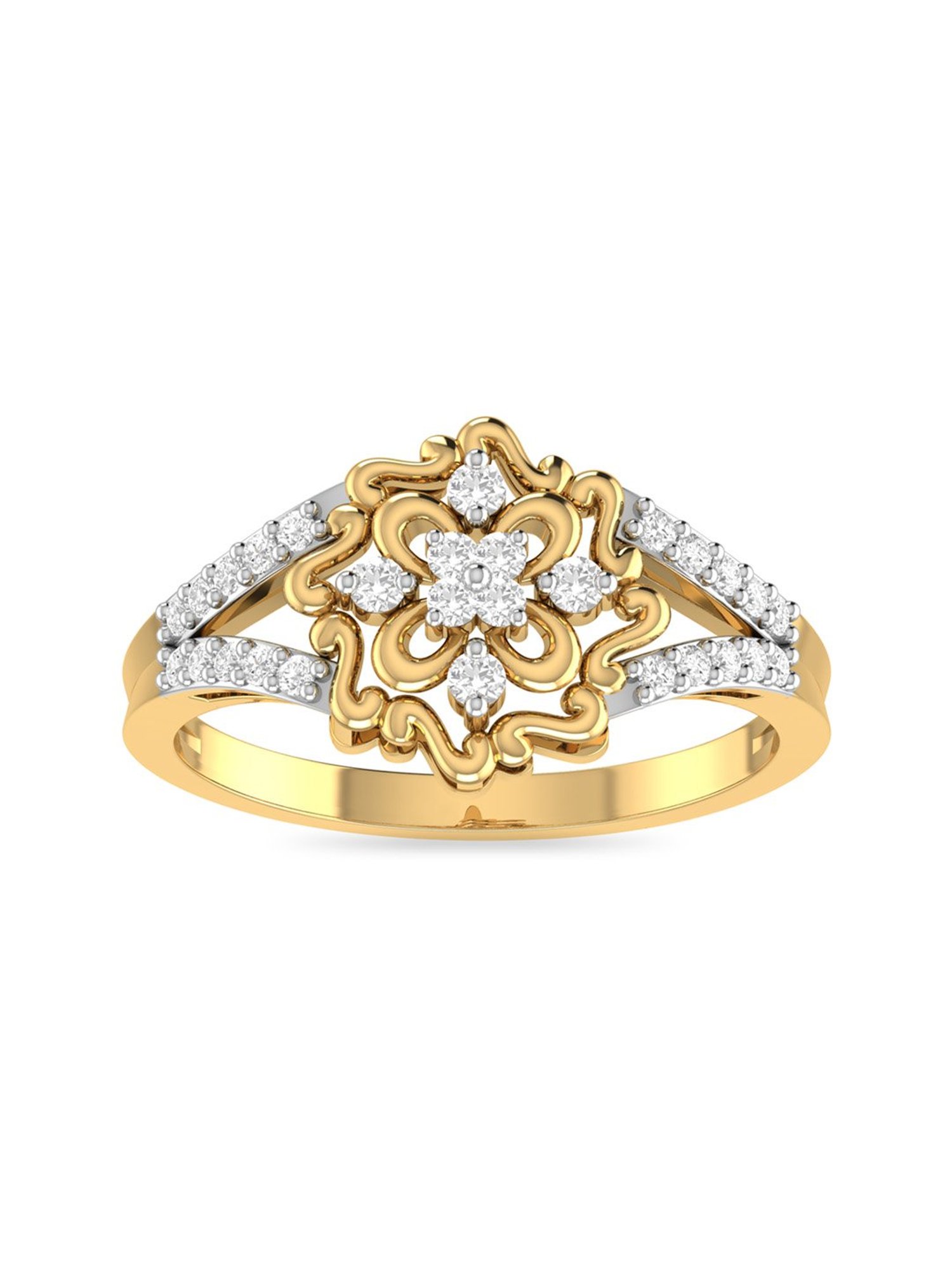 PC Jeweller 18k Gold Isaakios Ring for Women for Women