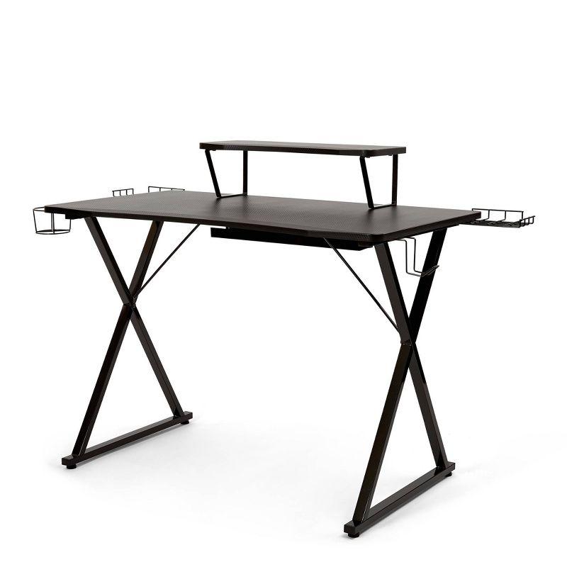 41.7"x23.3" Airlift Gaming E Sports Computer Desk Black - Seville Classics