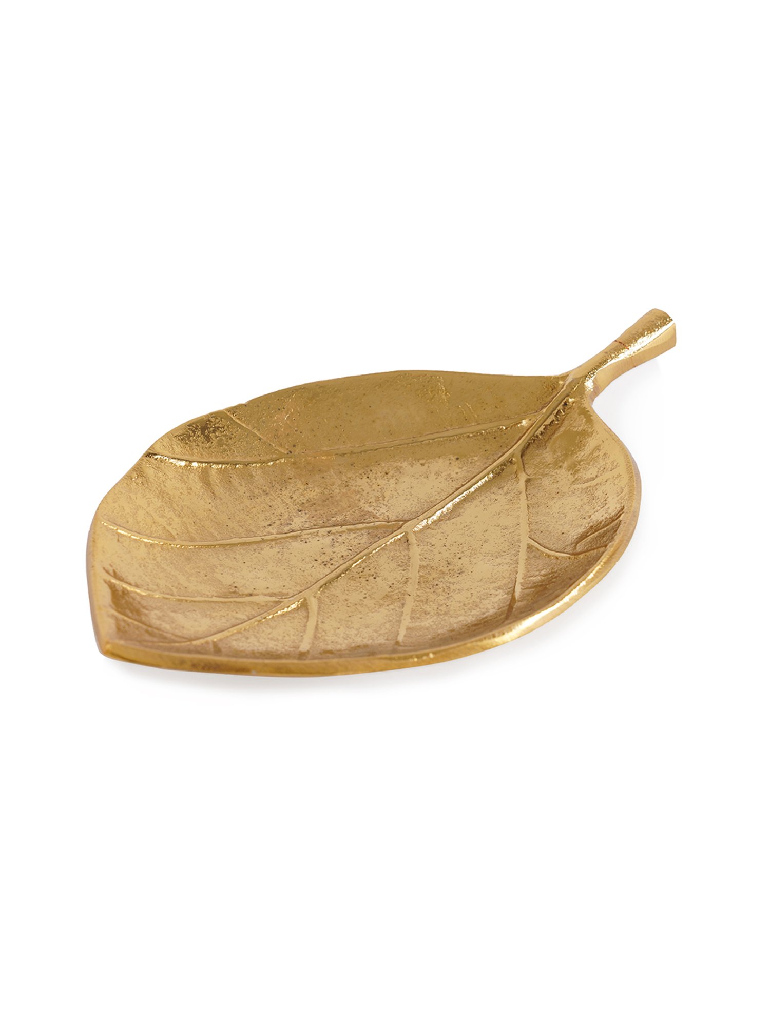 Pure Home and Living Gold Aluminium Textured Decorative Platters