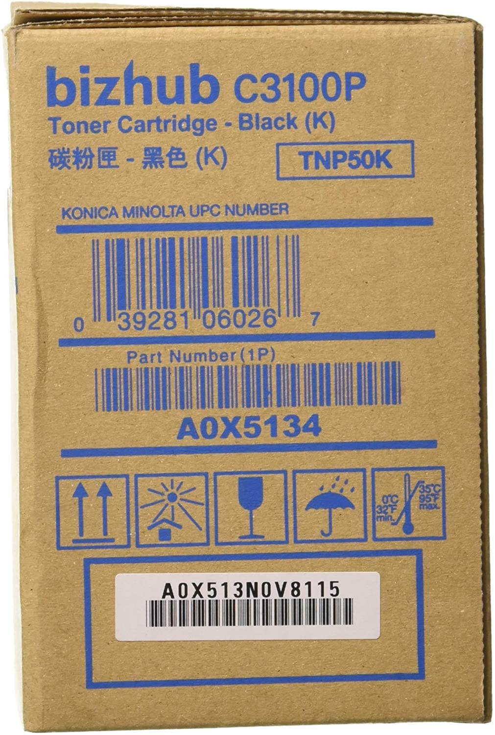 Konica Minolta Tnp50k Black Toner