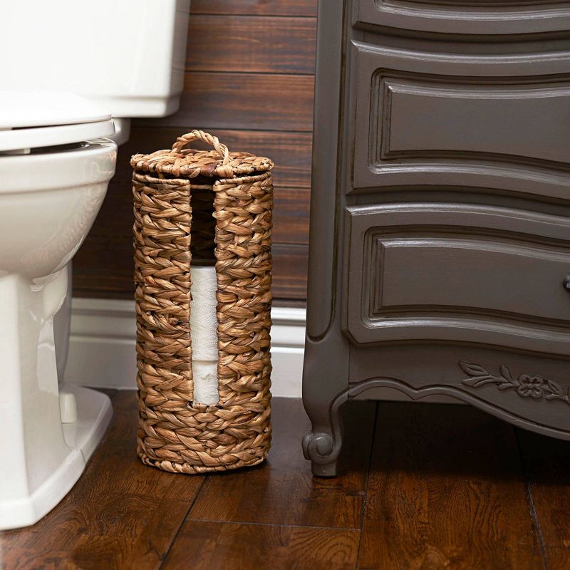 Household Essentials Banana Leaf Toilet Tissue Roll Holder Natural