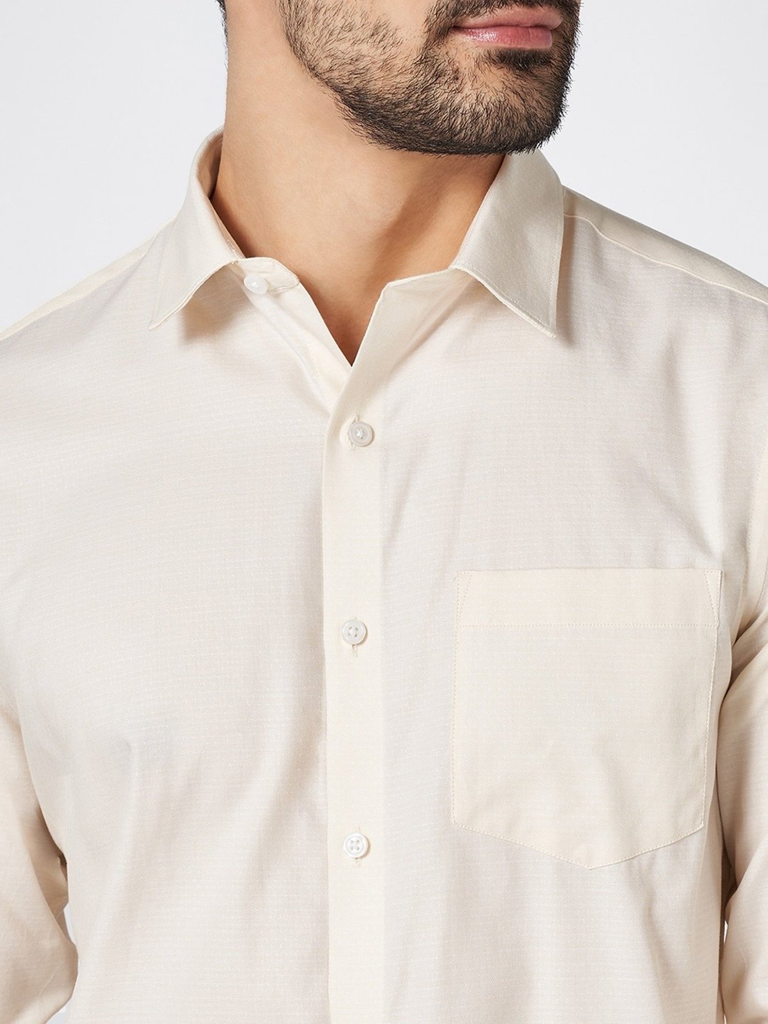 Peregrine by Pantaloons Banana Crepe Cotton Slim Fit Tie - Dye Shirt