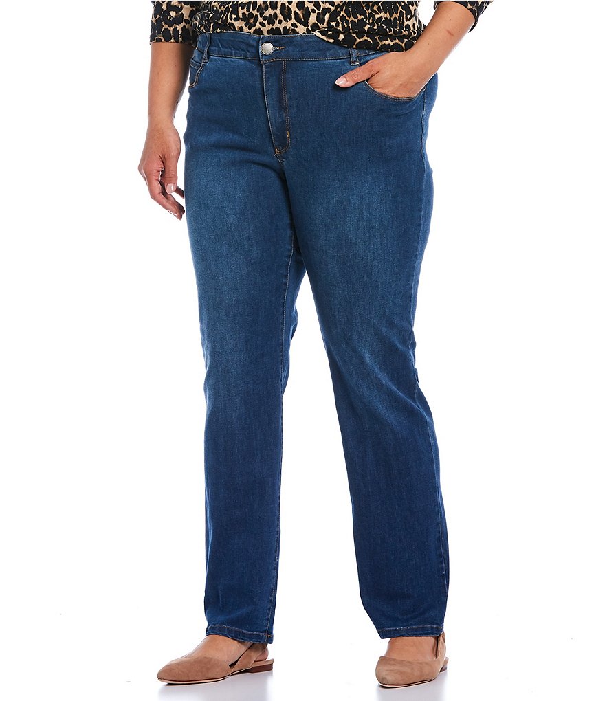 Westbound Denim Plus Size THE FIT FORMULA Slim Straight Jeans