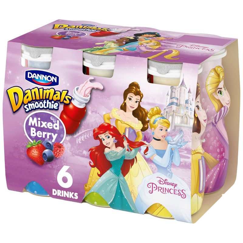 Dannon Danimals Mixed Berry Princess Kids' Yogurt Drinks - 3.1 fl oz/6ct