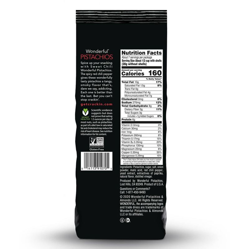 Wonderful Flavored Pistachios Sweet Chili - 14oz