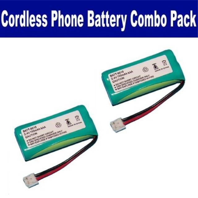 rca visys 25055 cordless phone battery combo-pack includes: 2 x batt-6010 batteries