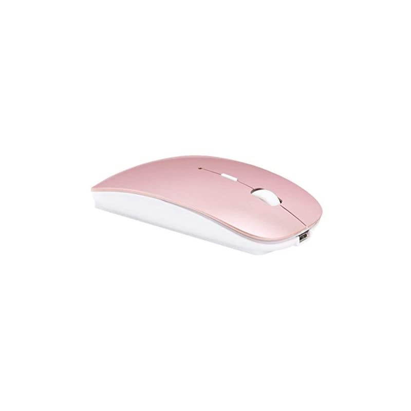 Mouse Rechargeable Wireless Mouse for MacBook ProWireless Mouse for Laptop PC Computer Rose Gold