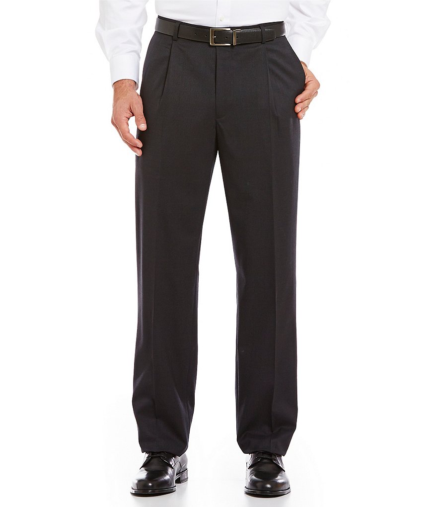 Hart Schaffner Marx Tailored Single-Pleat Regular Chicago Fit Dress Pants
