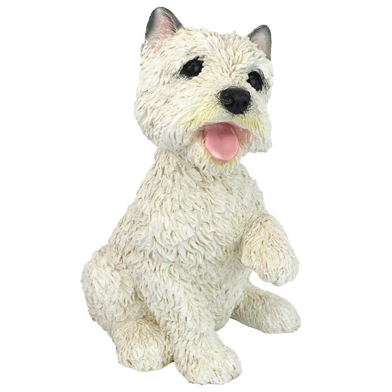 Design Toscano West Highland Terrier Puppy Dog Statue - White