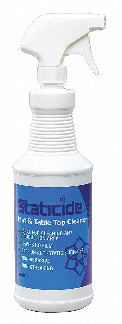 Mat and Table Top Cleaner,Mild,1qt.,Blue ACL STATICIDE 6001