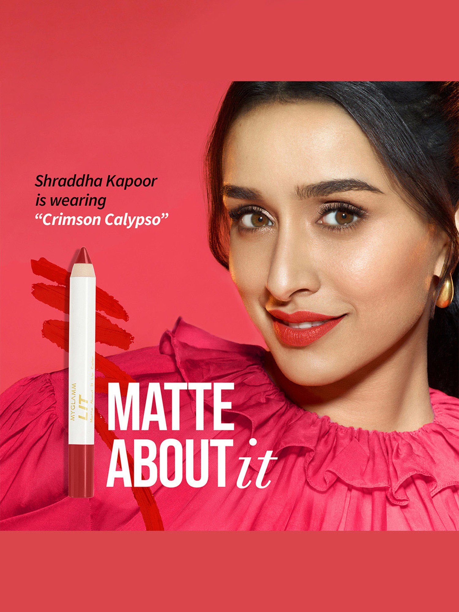 MyGlamm LIT Matte About It Lip Color Pink Jazz - 2.8 gm