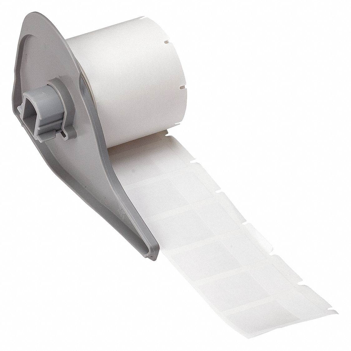 Brady White on Translucent, 250 Labels per Roll  1-1/2" H x 3/4" W, 1 EA