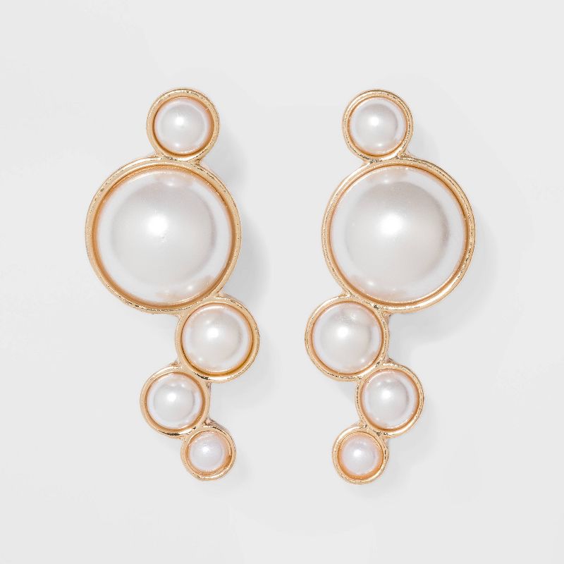 SUGARFIX by BaubleBar Pearl Ear Crawlers - Pearl
