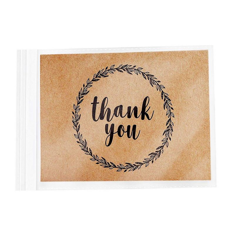 Juvale 300 Pack Clear Plastic Envelope Bags, Greeting Card Sleeves, 6.5 x 5 Inches