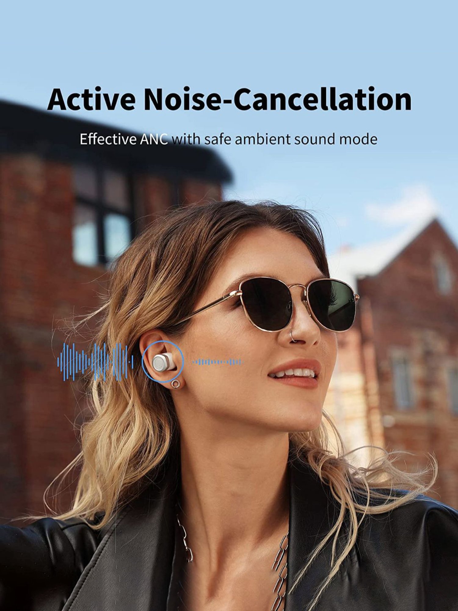 Edifier W240TN True Wireless Noise Cancellation In-Ear Headphones (White)