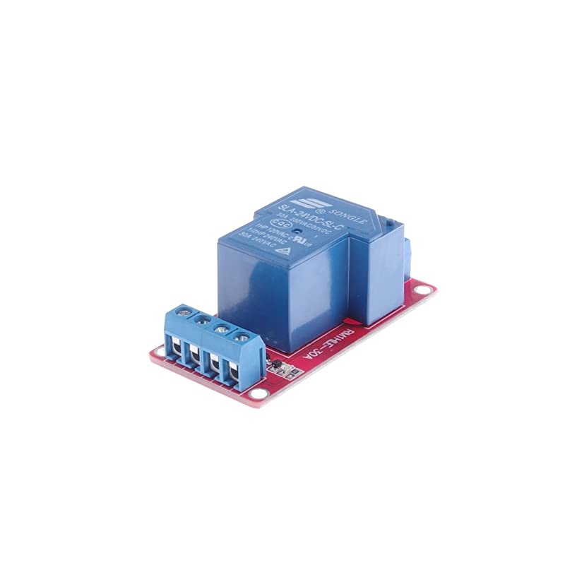 DC 24V 1-Channel 30A Relay Control Module Bi-Directional Isolated Control Module High Low Level Trigger (DC 24V, 30A 1-Channel)
