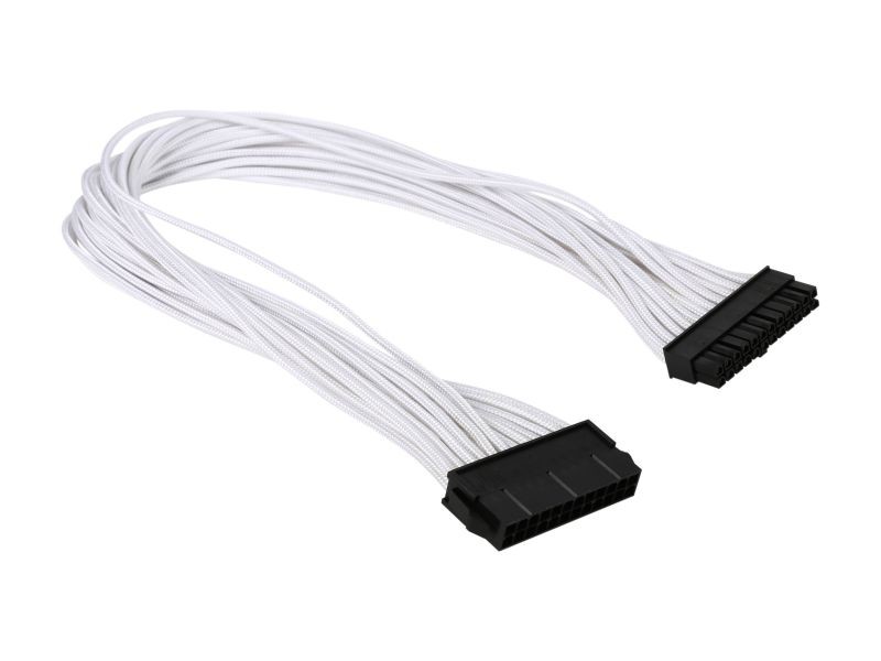 Phanteks PH-CB24P_BW 1.64 ft. (0.50 m) 24 Pin M/B Extension Cable 500mm Length