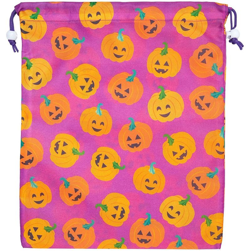 Blue Panda 12 Pack Halloween Party Favor Goody Treat Bags, Reusable with Drawstring, 12 x 10 in