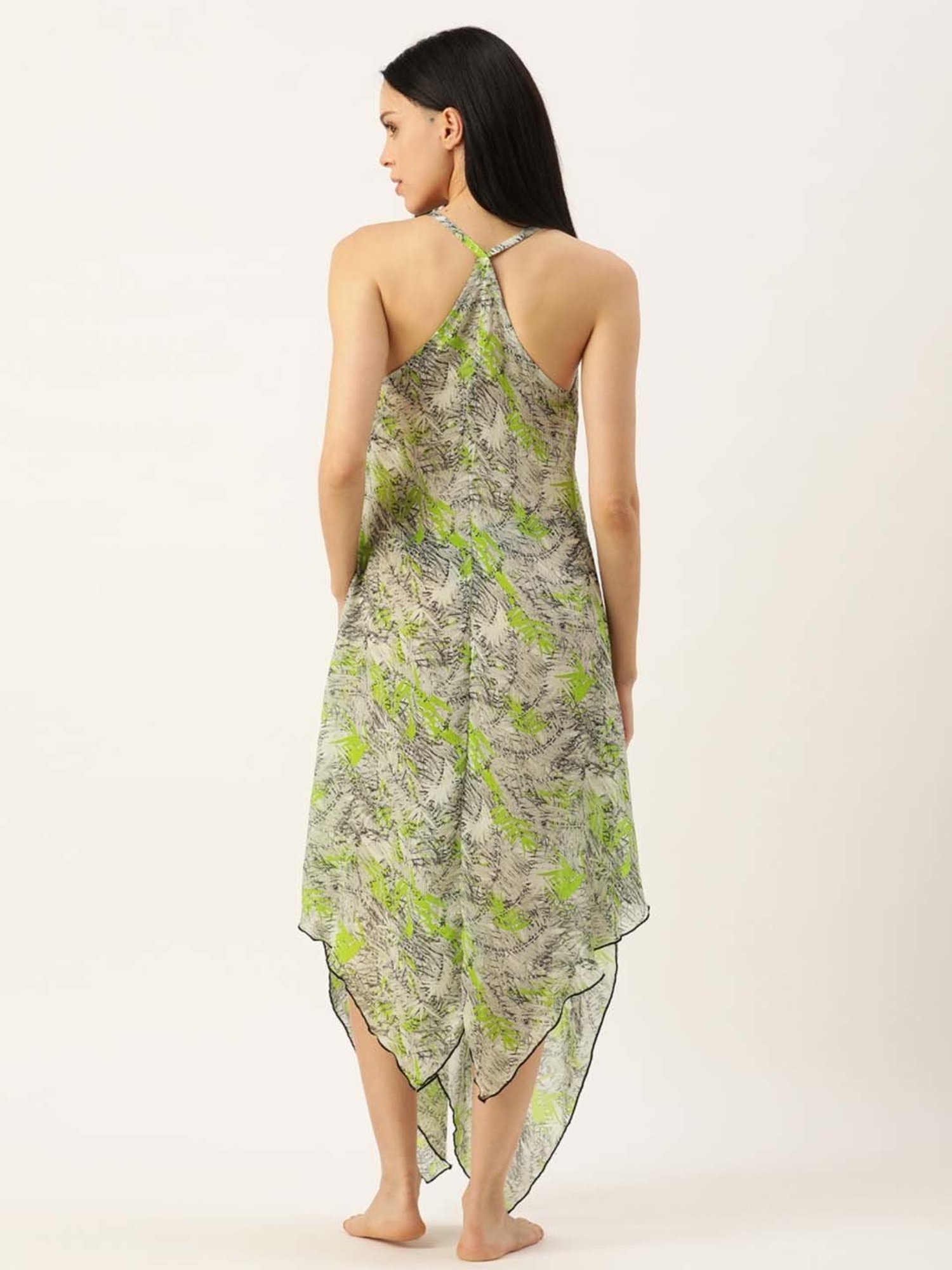 Clt.s Green Printed Nighty