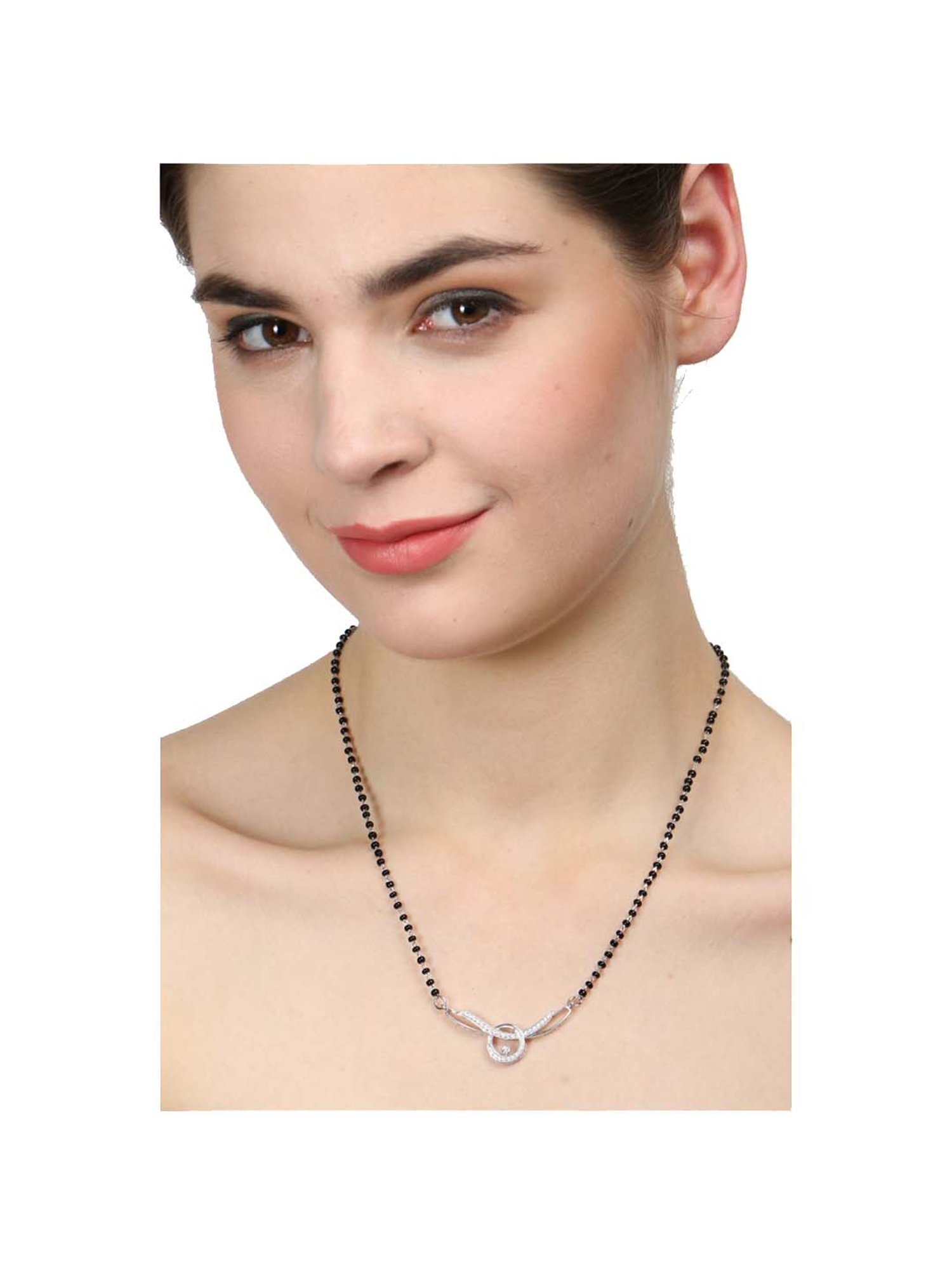 Clara Evie 92.5 Sterling Silver Mangalsutra