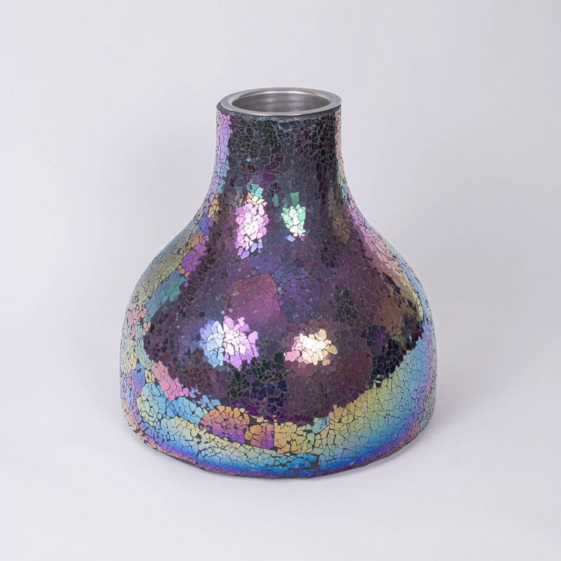 5.5" Petite Lantern Metal Table Torch Black - TIKI