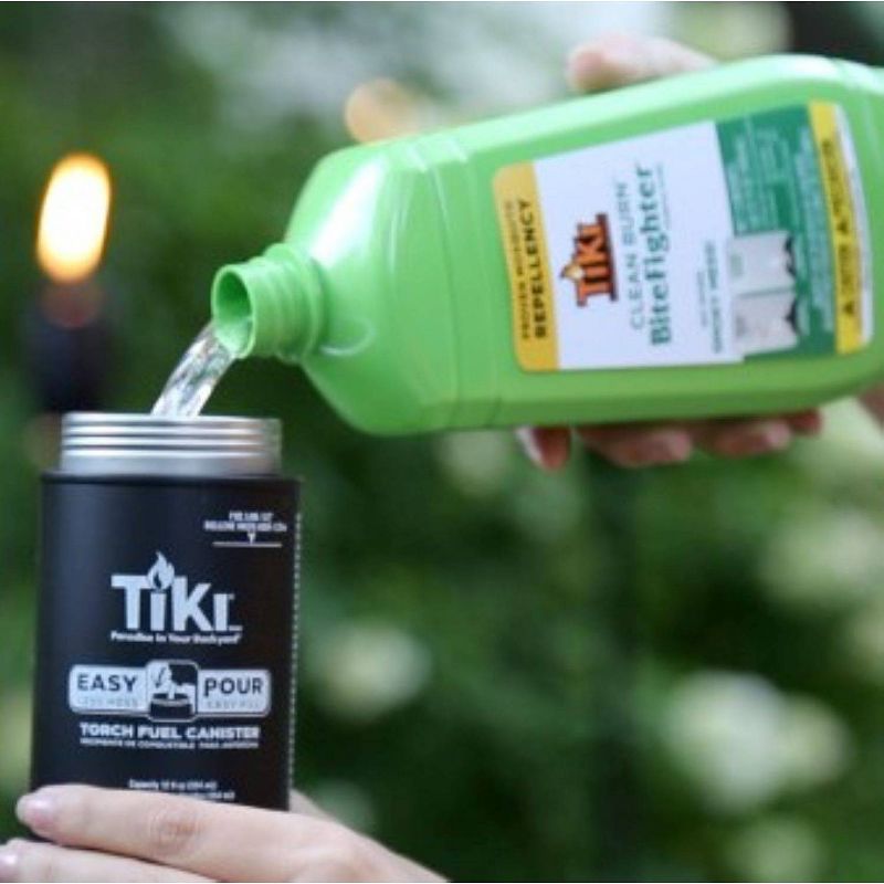 32oz Clean Burn BiteFighter Fuel & 2pk Roundwick Replacement Wicks - TIKI