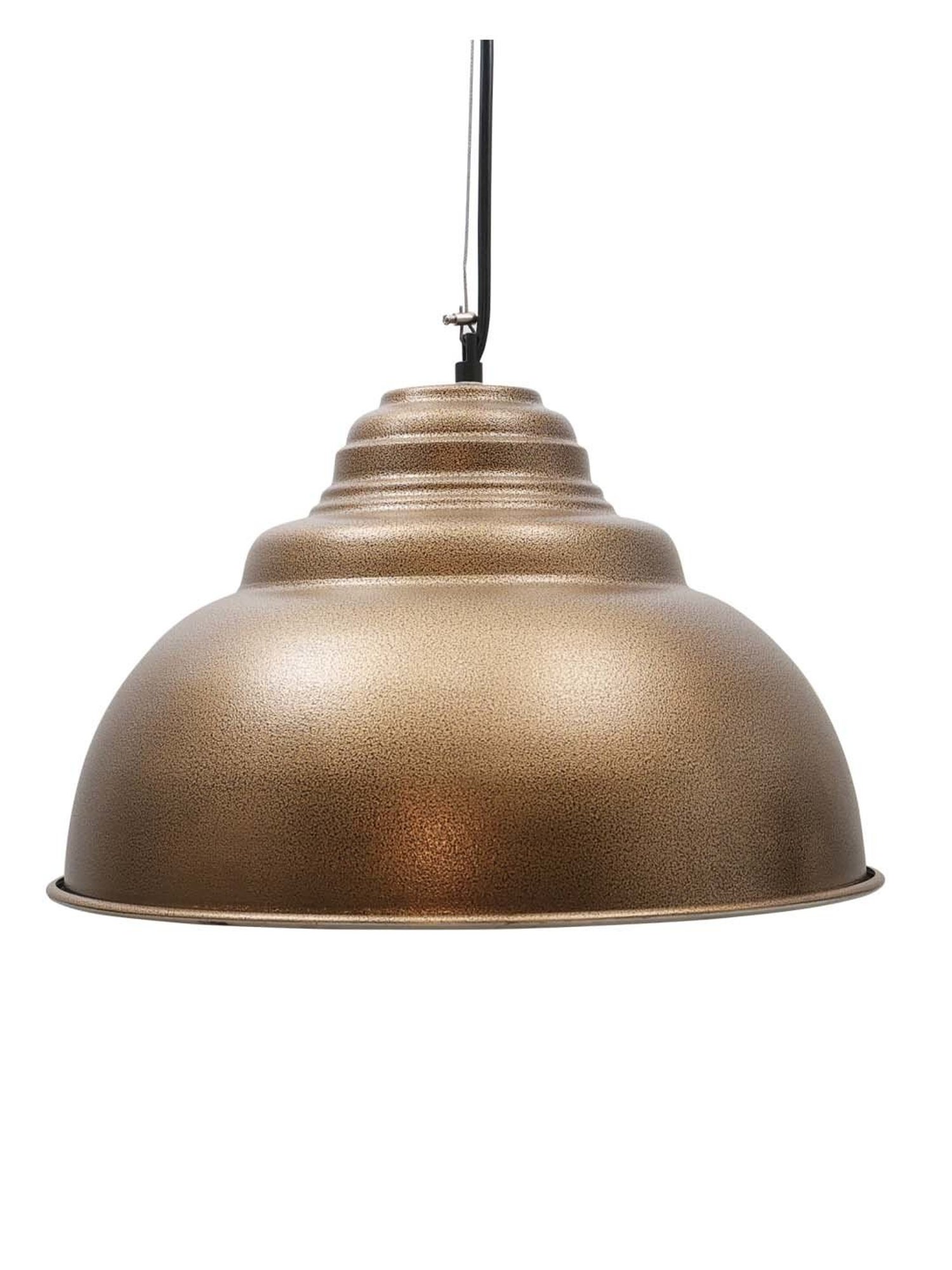 Homesake Golden Metal Nautical Barn Dome Chandelier Inverted Pendant Light