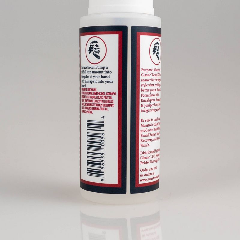 Maestro's Spirited Blend Classic Dry Beard Oil - 2 fl oz