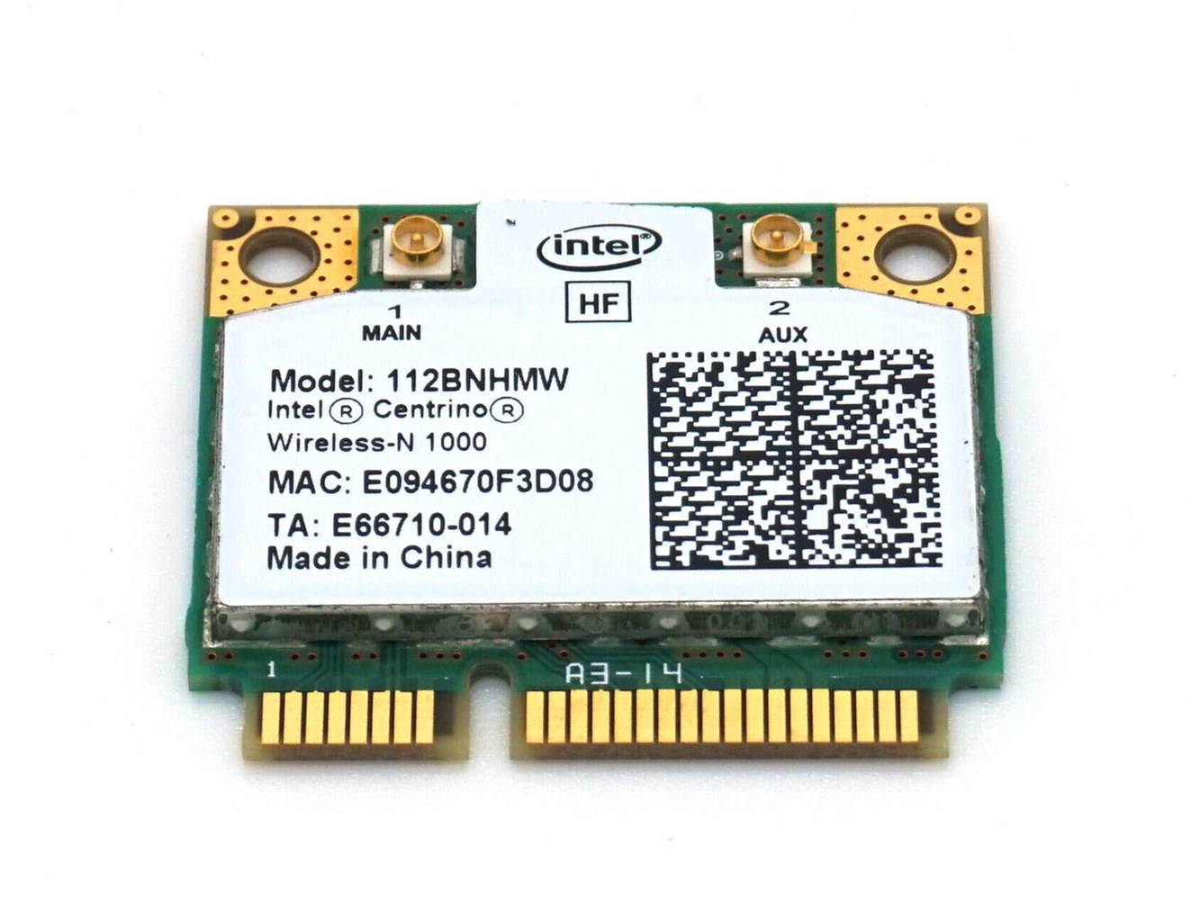 Plugadget Intel Wifi Link 1000 Wireless Half Mini Card- 112BNHMW For Dell Asus Acer