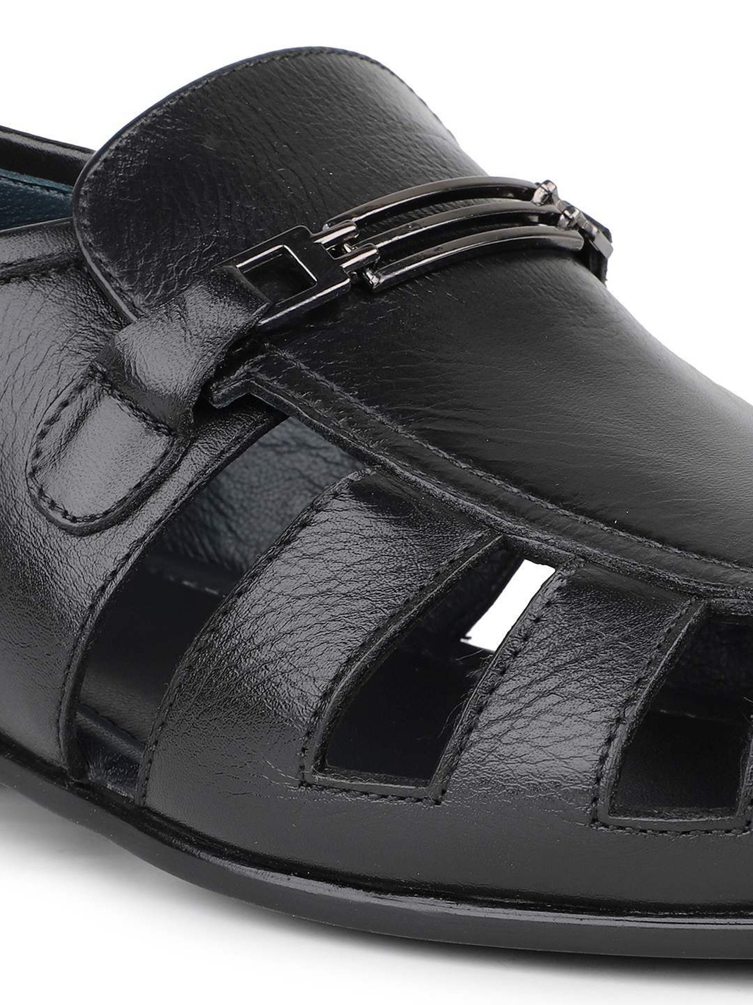 Atesber by Inc.5 Men's Black Fisherman Sandals