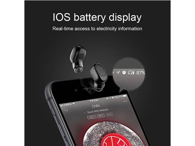 AutofeelSunriseoffice Mini Bluetooth Earphone Headset Wireless Headphone With Mic 3D Bass Stereo Hidden Invisible Earpiece Sport Earbuds For Phone iPhone Xiaomi Huawei Samsung